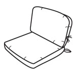  Wise 120AB Series Deck Chair Replacement Cushions and Arm  Pads, White : Sports & Outdoors