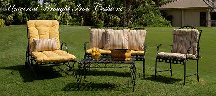 Replacement Cushions, Plantation Wrought Iron Patio Furniture Cushions